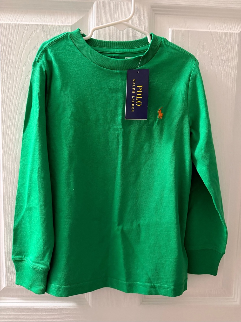 Polo Ralph Lauren Boys Size 5 Green Long Sleeve Shirt NWT